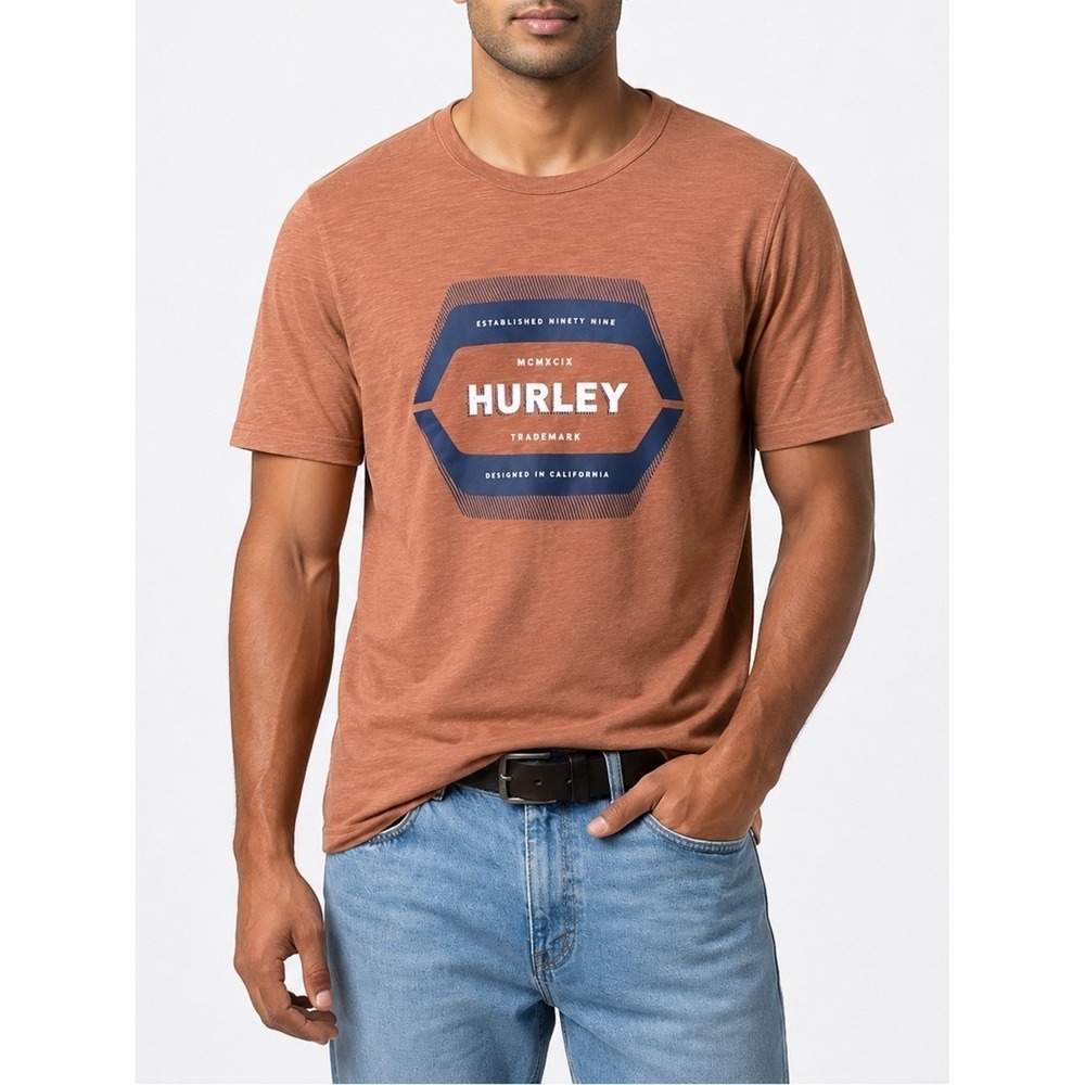 Hurley Orange Short Sleeve T-Shirt